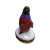 Colorful Tuxedo Penguin Figurine Porcelain Limoges xmas bird birds special winter travel LIMOGES BOXES French Trinket Box