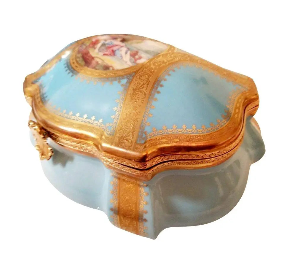 Concorde Penicaud Jewelry Chest Porcelain Limoges Jewelry Limoges Box Love Valentine French Trinket Box