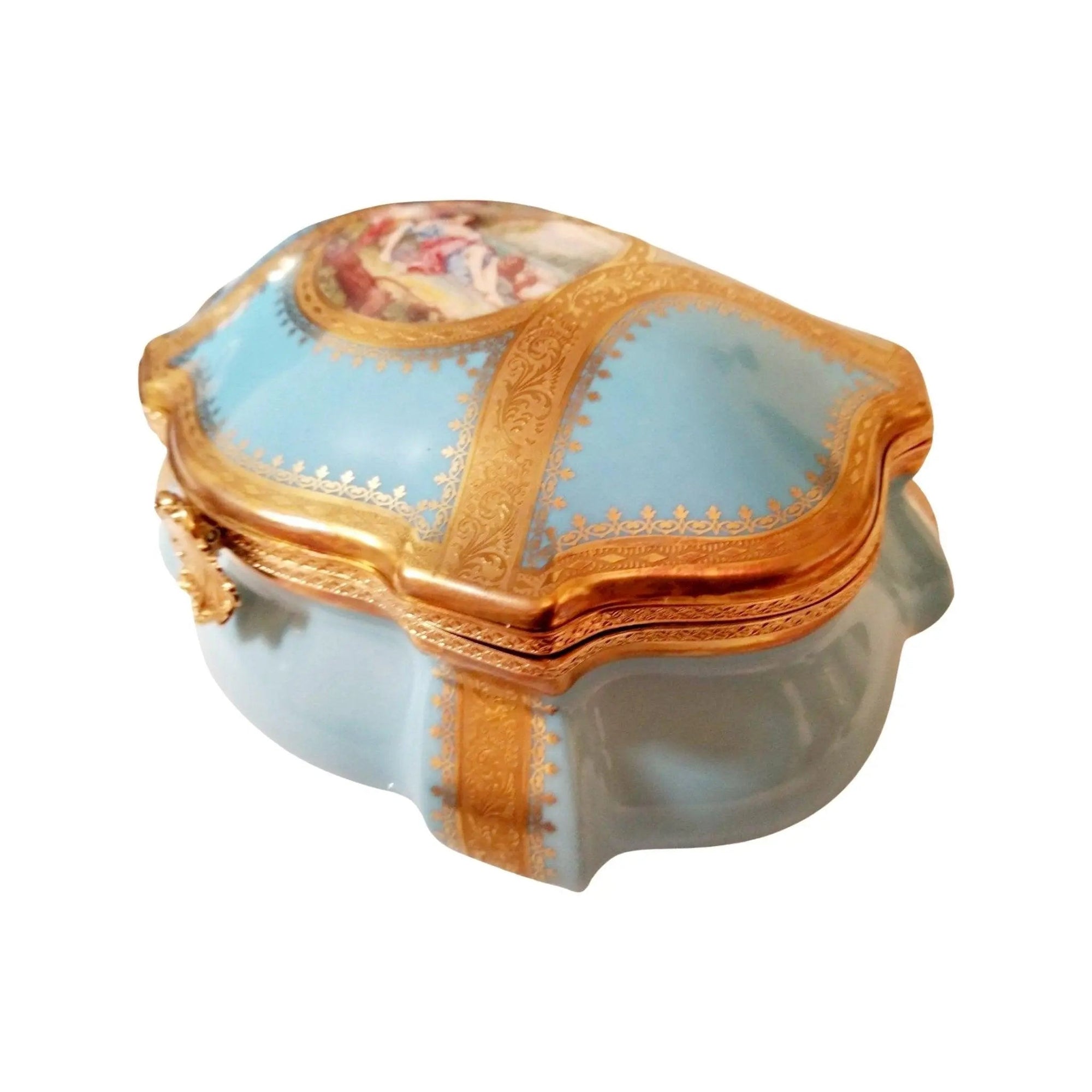 Concorde Penicaud Jewelry Chest Porcelain Limoges Jewelry Limoges Box Love Valentine French Trinket Box