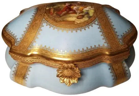 Concorde Penicaud Jewelry Chest Porcelain Limoges Jewelry Limoges Box Love Valentine French Trinket Box