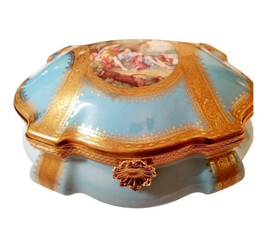 Concorde Penicaud Jewelry Chest Porcelain Limoges Jewelry Limoges Box Love Valentine French Trinket Box