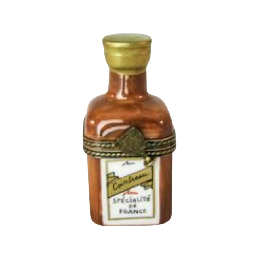 Countreau Bottle Porcelain Limoges WINE LIMOGES BOXES French Trinket Box
