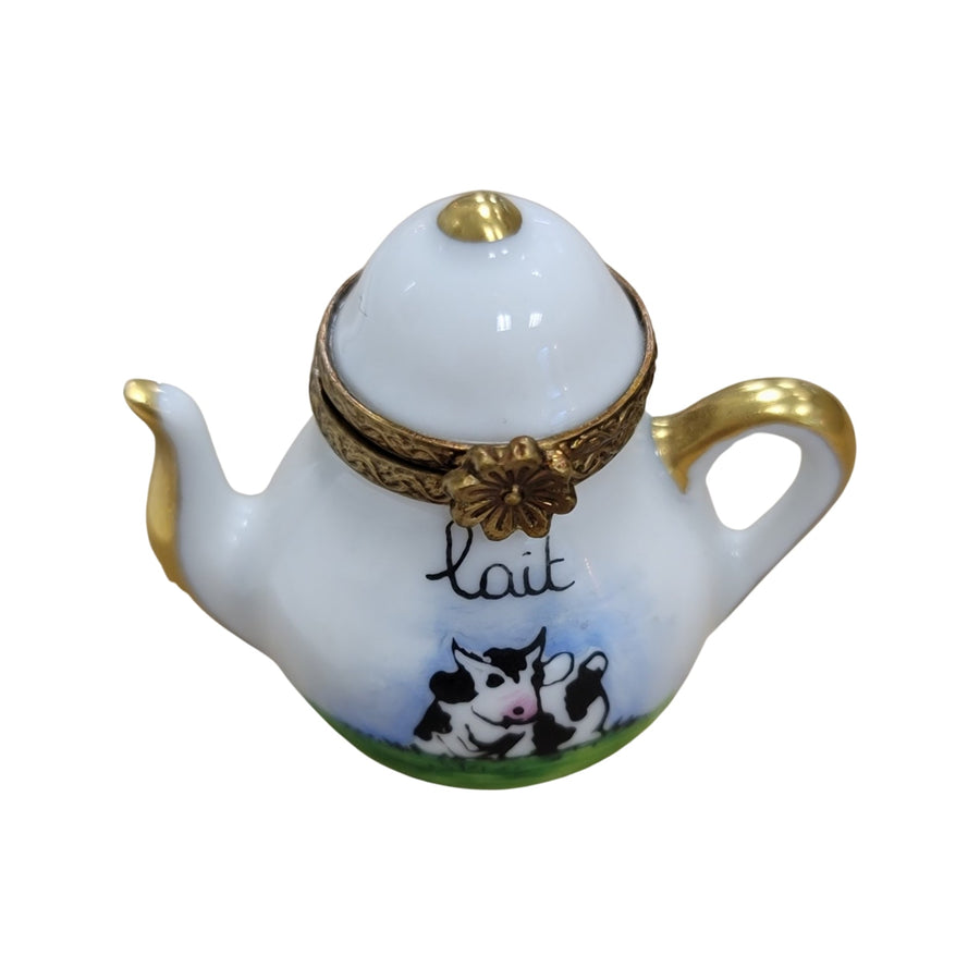 Cow Lait Tea Pot Limoges Box Porcelain Limoges China French Trinket Box
