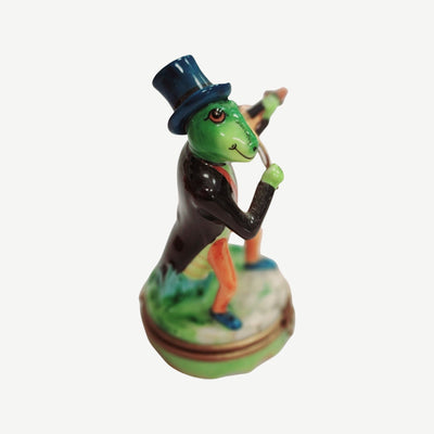 Cricket w Ant Playing Violin Limoges Box Porcelain Figurine-Music LIMOGES BOXES bugs critters bug-CH2P374