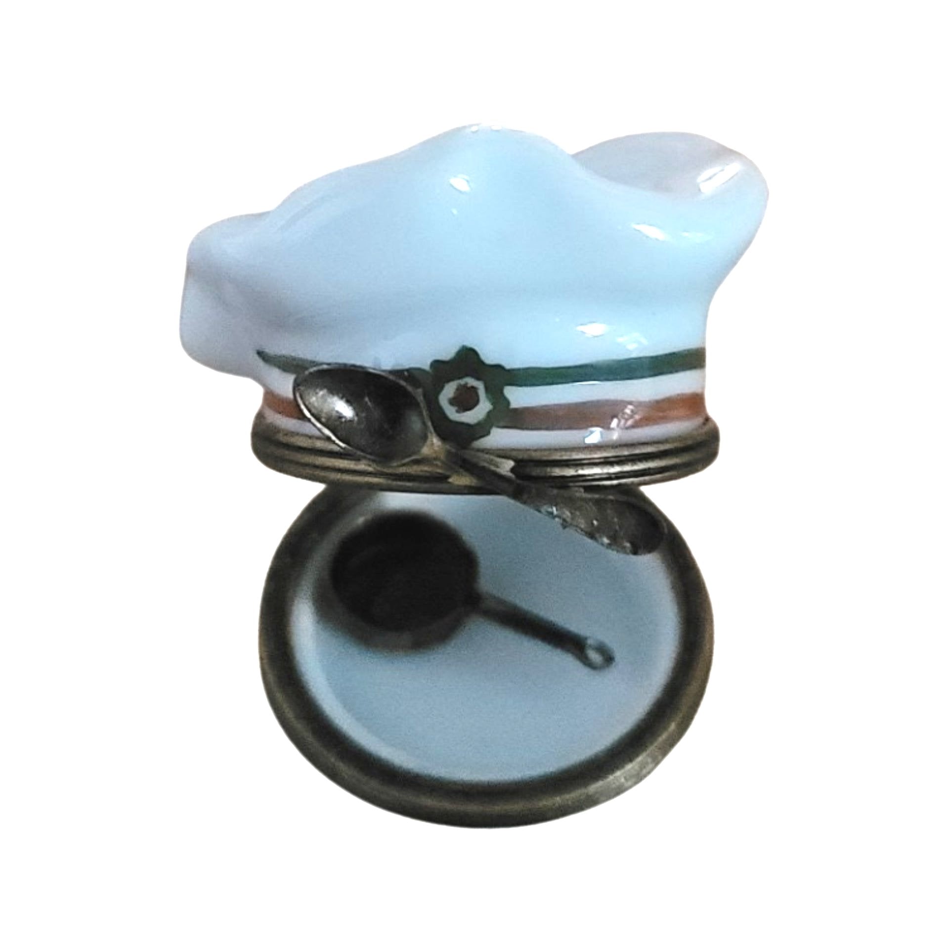 Culinary Chef Hat Limoges Box Porcelain Limoges Professional Food French Trinket Box