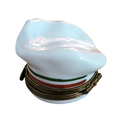 Culinary Chef Hat Limoges Box Porcelain Limoges Professional Food French Trinket Box