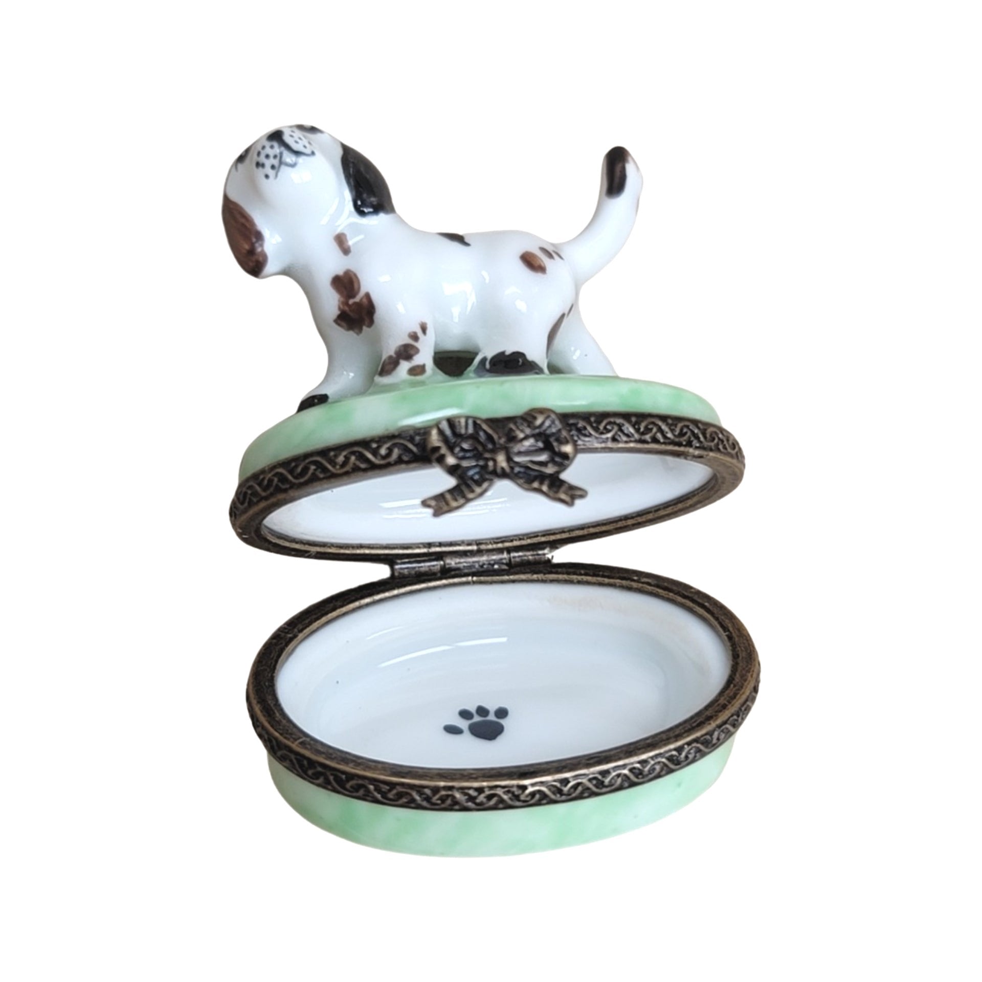 Dalmatian Dog Limoges Box Porcelain Limoges dog LIMOGES BOXES French Trinket Box