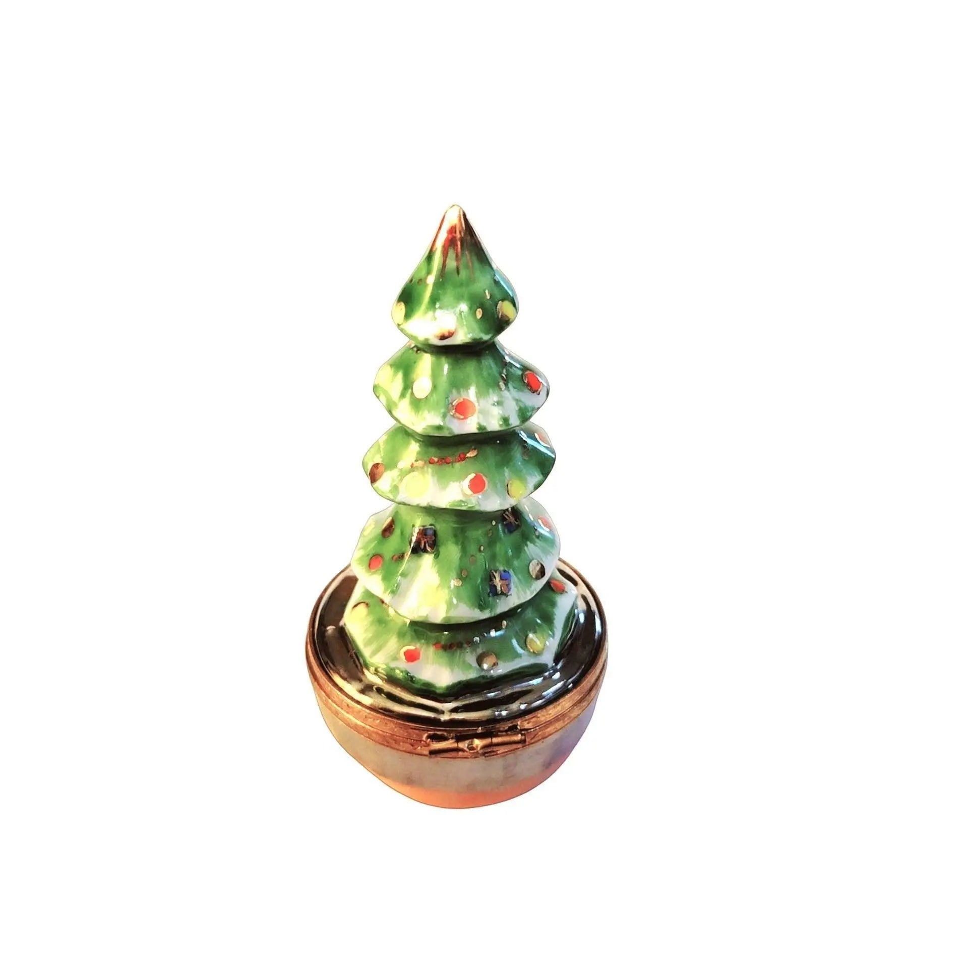 Designer Christmas Tree - Artoria Porcelain Limoges Christmas Tree French Trinket Box