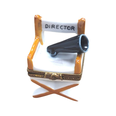 Director's Chair Limoges Box Porcelain Limoges professional French Trinket Box