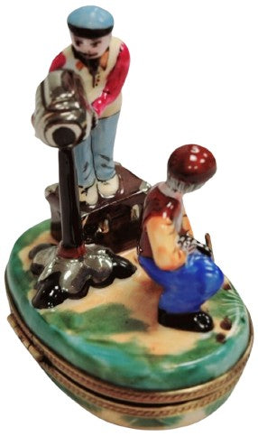 Director's Film Camera Limoges Box Porcelain Limoges art fine professional French Trinket Box