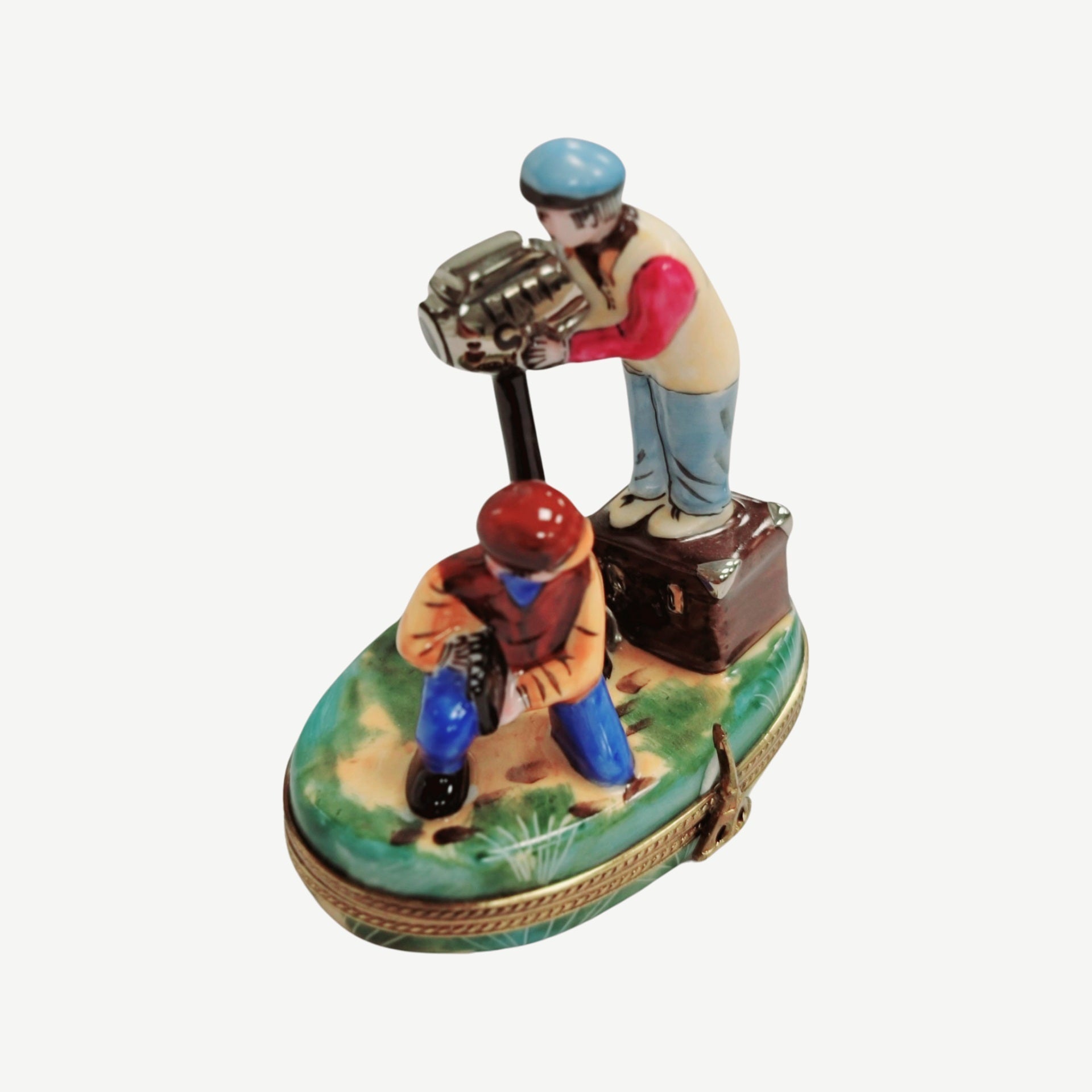 Director's Film Camera Limoges Box Porcelain Limoges art fine professional French Trinket Box