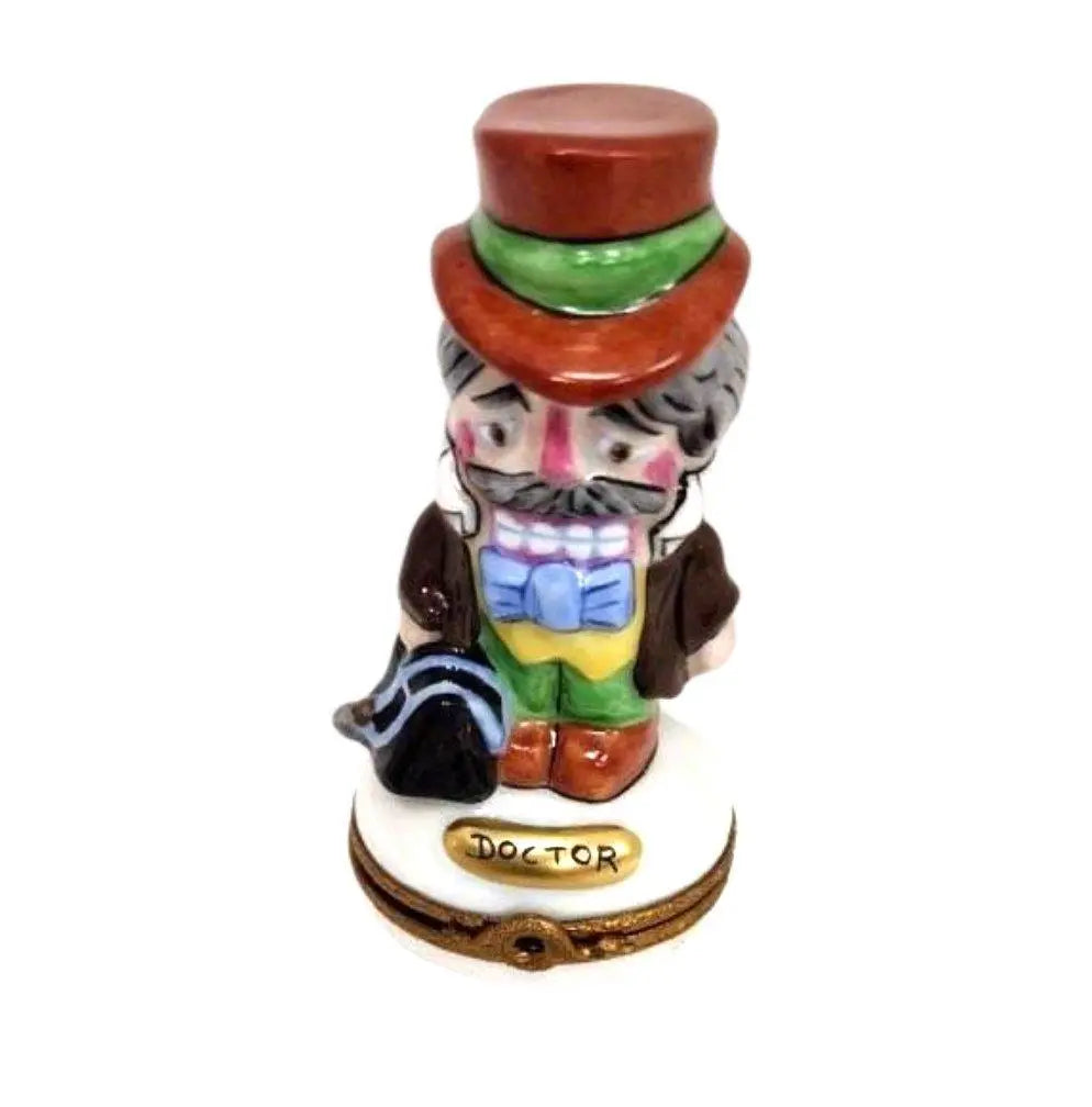 Doctor Limoges Box Figurine Porcelain Limoges figurine professional nutcracker French Trinket Box