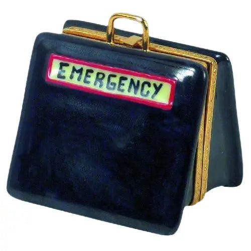 Doctor'S Bag Porcelain Limoges professional bag French Trinket Box