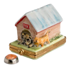 Dog House Porcelain Limoges Dog French Trinket Box