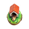 Dog House Delight Limoges Box Porcelain Limoges dog French Trinket Box