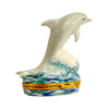 Dolphin Porcelain Limoges Fish Ocean French Trinket Box