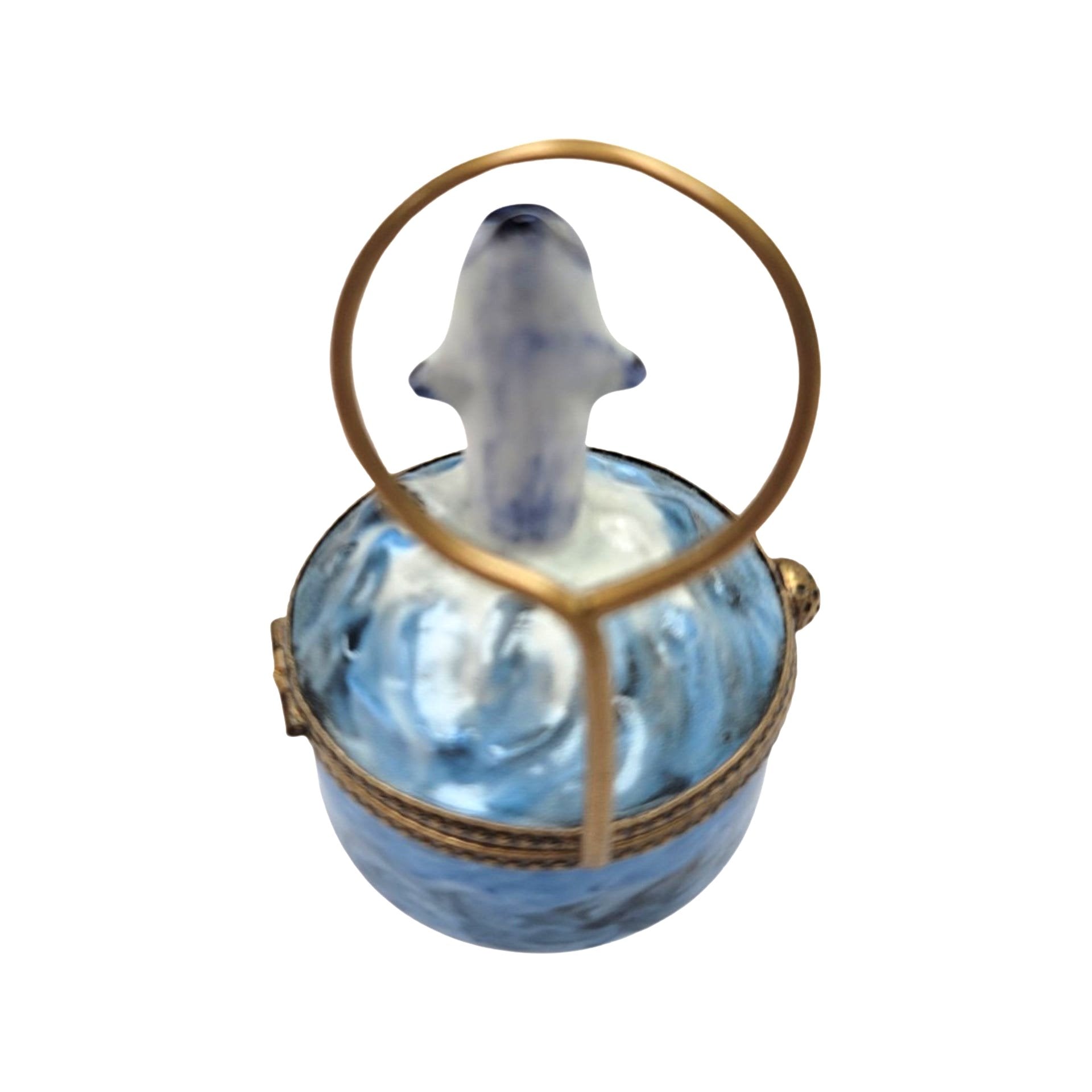 Dolphin Ocean Serenity Box Porcelain Limoges fish ocean beach LIMOGES BOXES French Trinket Box