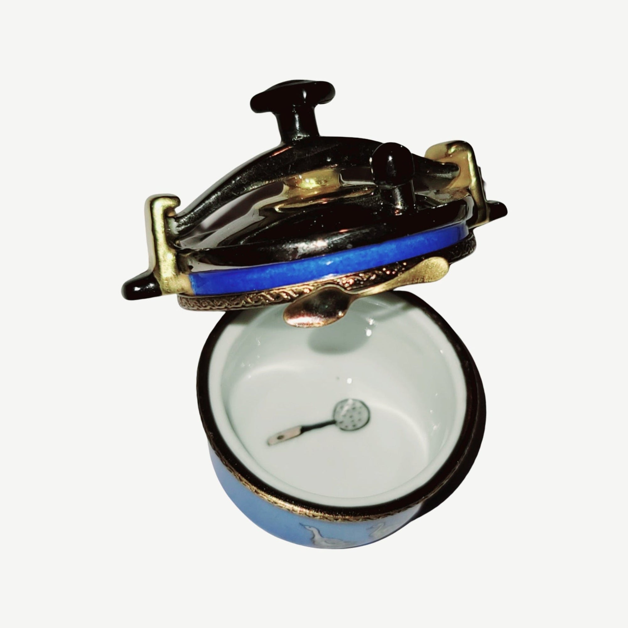 Ducks on Pressure Cooker Limoges Porcelain Limoges food home French Trinket Box