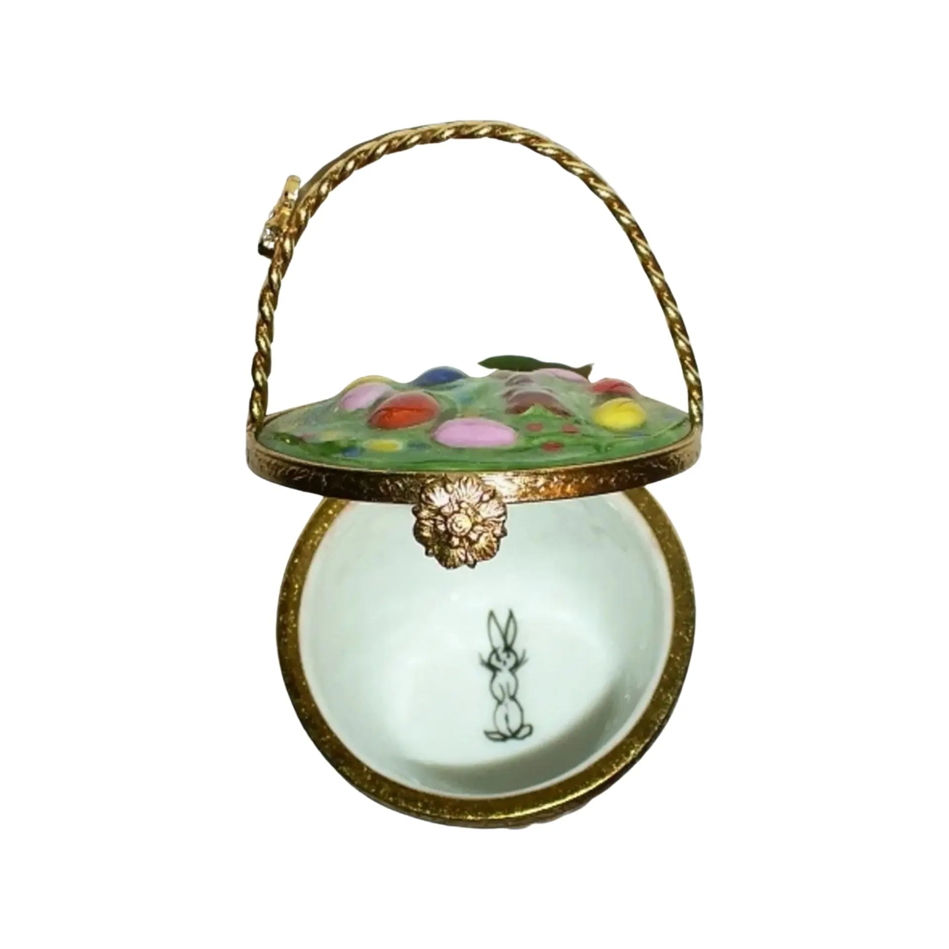 Easter Basket Porcelain Limoges Easter French Trinket Box