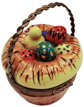 Easter Basket Bird Limoges Box Porcelain Limoges Easter French Trinket Box