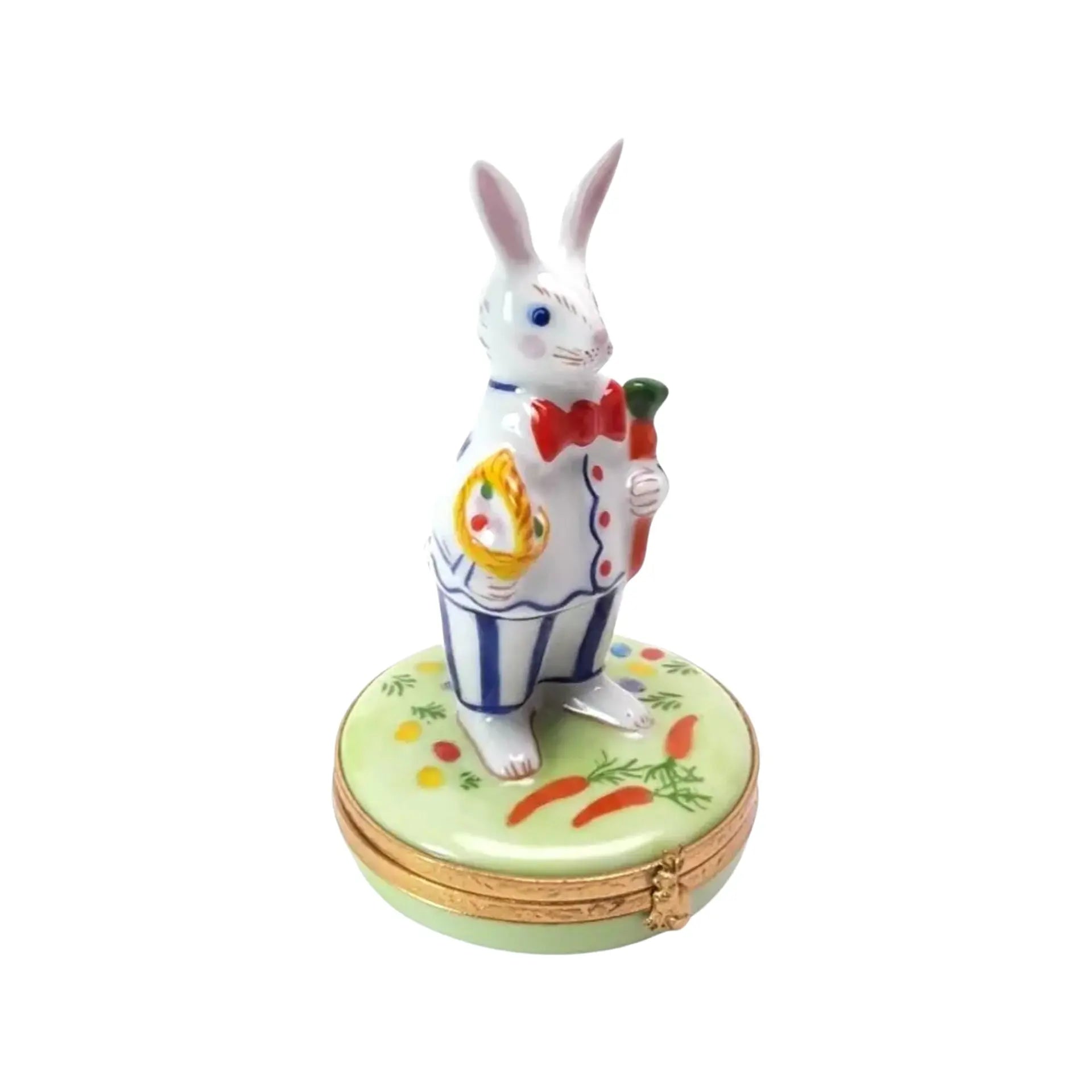 Easter Bunny Porcelain Limoges Easter French Trinket Box