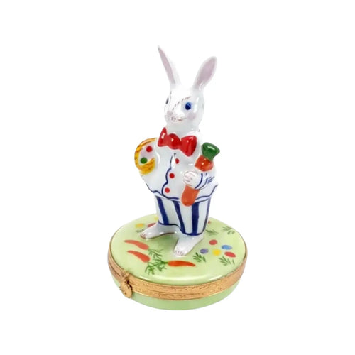Easter Bunny Porcelain Limoges Easter French Trinket Box