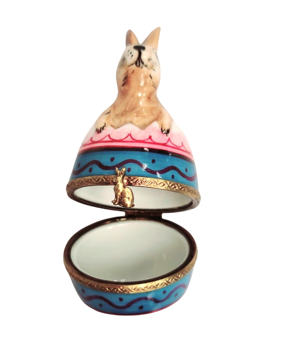 Easter Rabbit Limoges Box Porcelain Limoges rabbit easter French Trinket Box