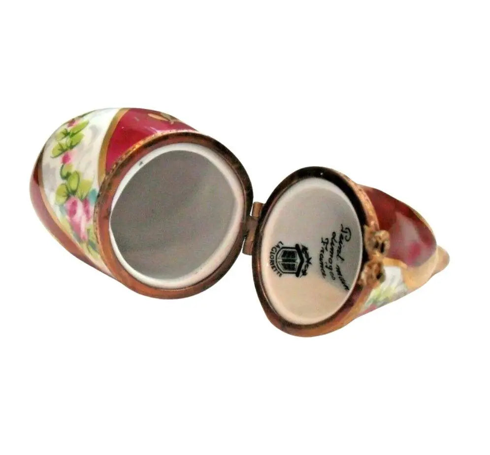 Eggplant Classic Design Porcelain Limoges vegetable French Trinket Box