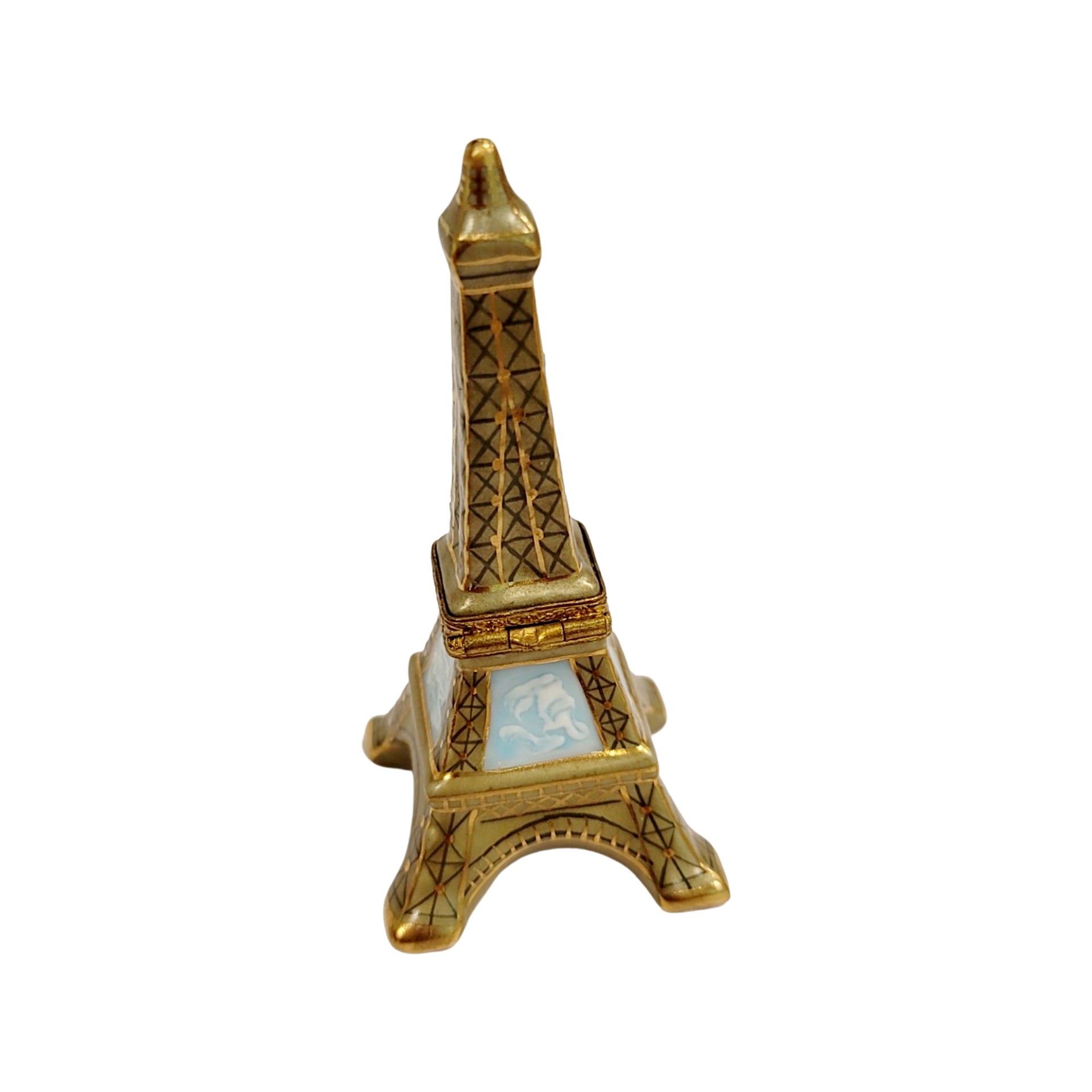 Eiffel Tower Gold Limoges Box Porcelain Limoges france LIMOGES BOXES French Trinket Box