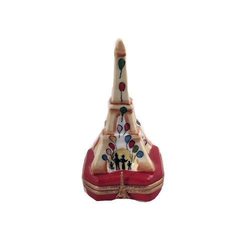 Eiffel Tower w Balloons Porcelain Limoges Eiffel Tower France French Trinket Box