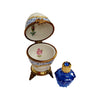 Elegance in Egg Perfume Porcelain Limoges Perfume egg French Trinket Box