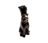 Elegant Black Panther Figurine Porcelain Limoges cat wild French Trinket Box
