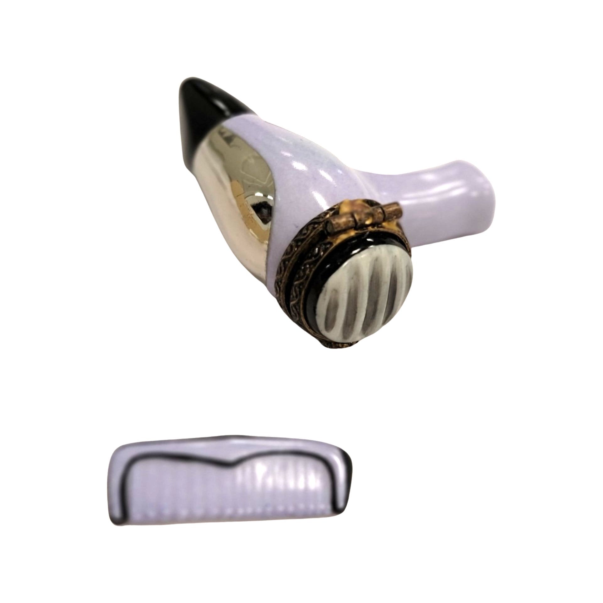 Elegant Blow Dryer Limoges Box Porcelain Limoges fashion home French Trinket Box