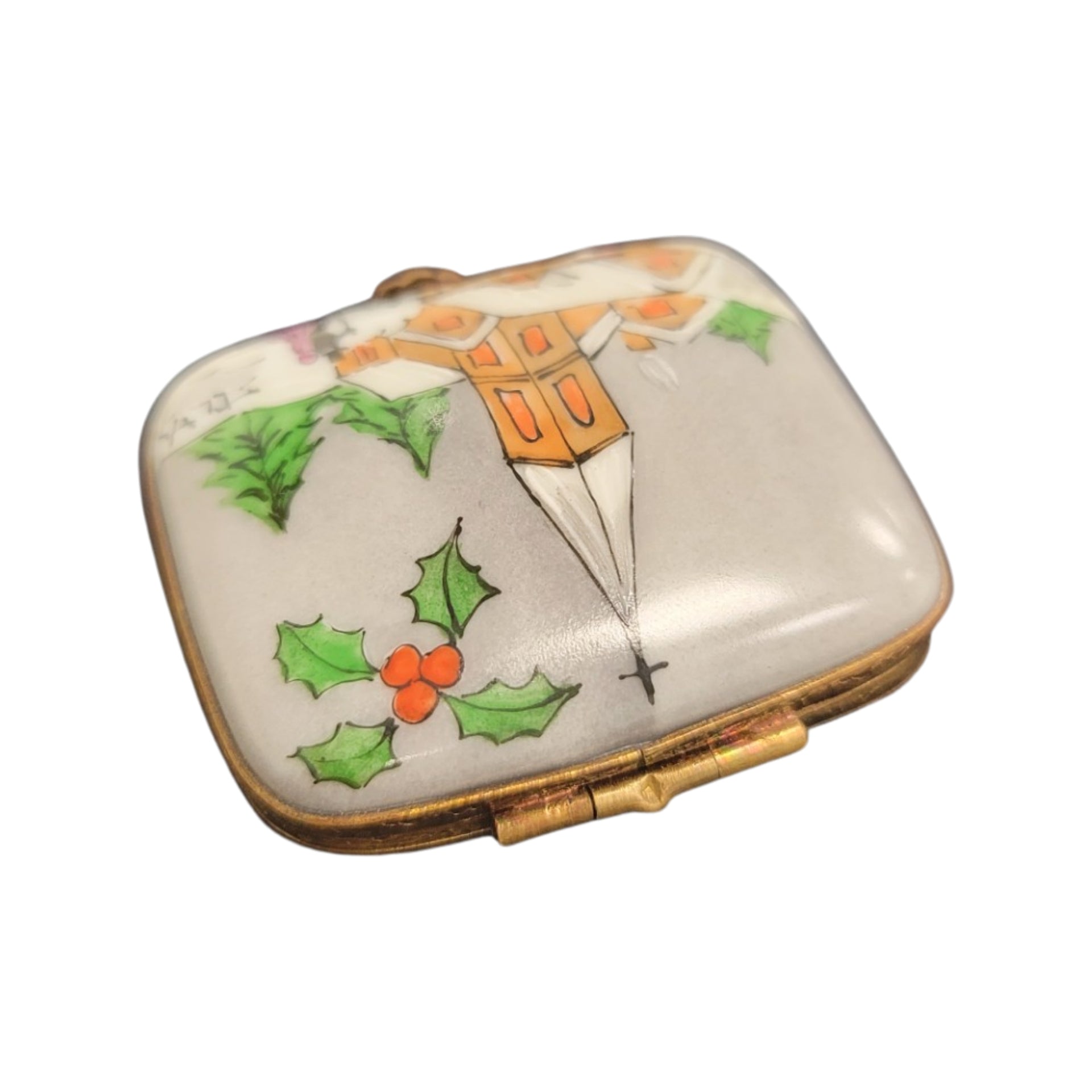 Elegant Church Scene Limoges Box Porcelain Limoges Religion French Trinket Box