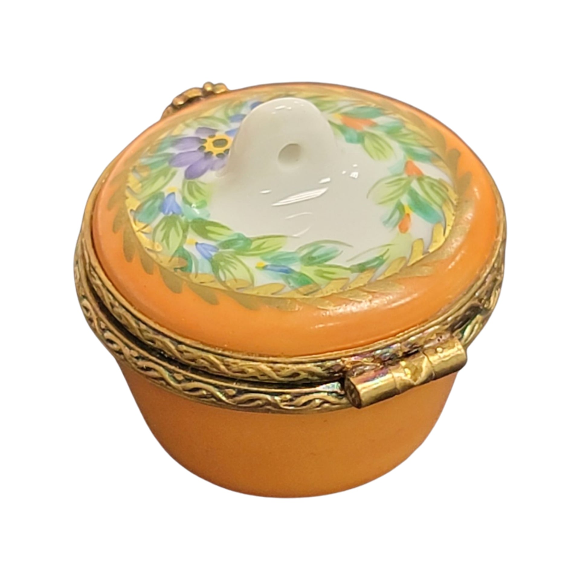 Elegant Floral Limoges Box Porcelain Limoges LIMOGES BOXES traditional French Trinket Box