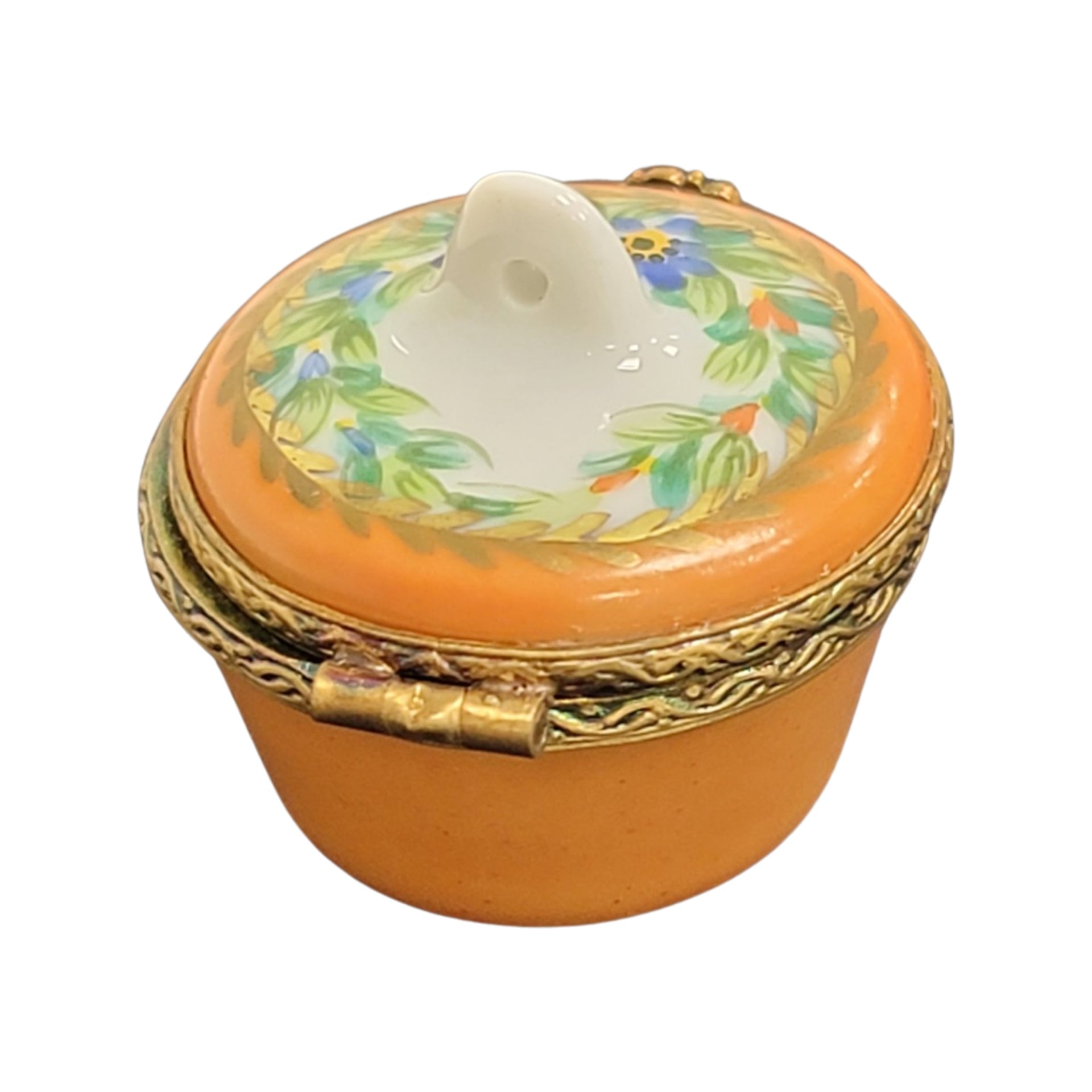 Elegant Floral Limoges Box Porcelain Limoges LIMOGES BOXES traditional French Trinket Box