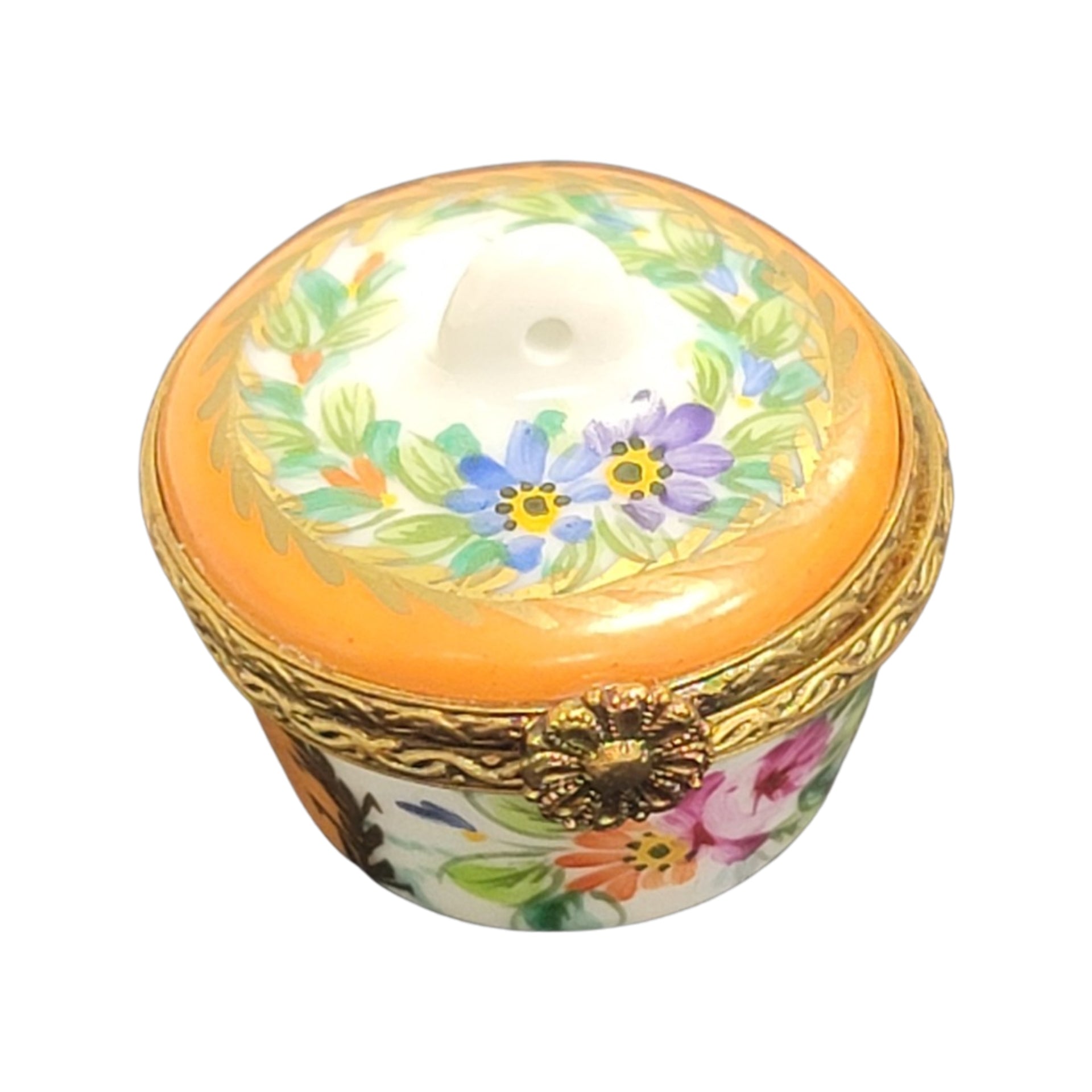 Elegant Floral Limoges Box Porcelain Limoges LIMOGES BOXES traditional French Trinket Box
