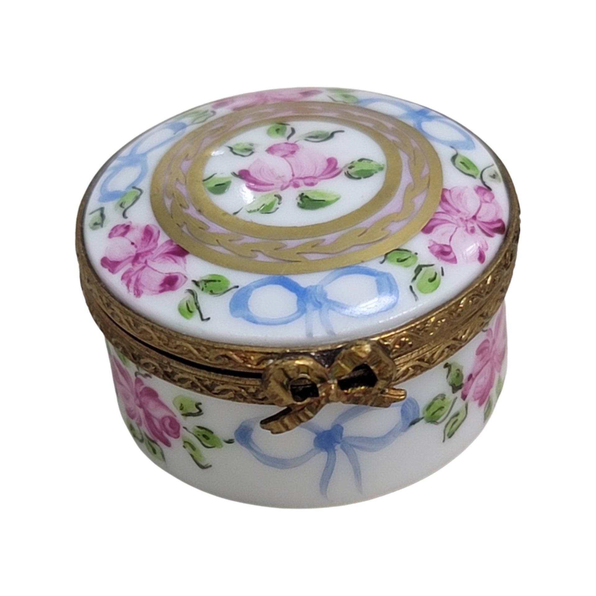 Elegant Floral Limoges Box Porcelain Limoges LIMOGES BOXES traditional French Trinket Box