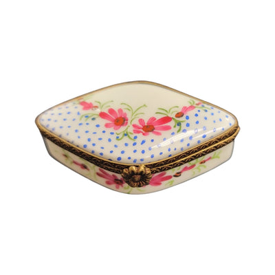 Elegant Floral Limoges Box Porcelain Limoges LIMOGES BOXES traditional French Trinket Box