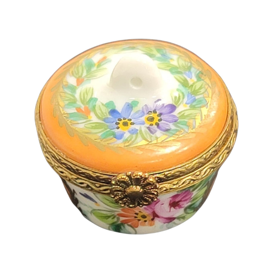 Elegant Floral Limoges Box Porcelain Limoges LIMOGES BOXES traditional French Trinket Box