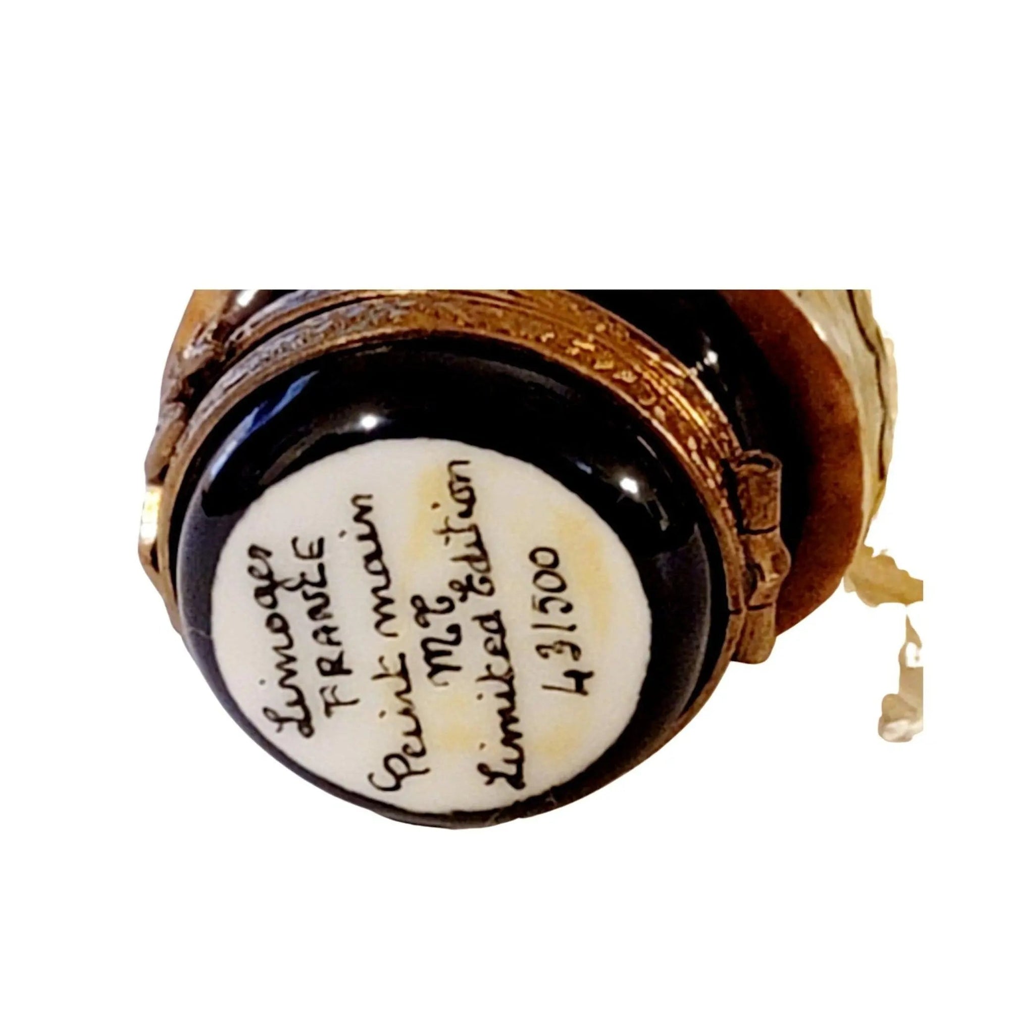 Elegant French Guard Helmet Box Porcelain Limoges Limoges Boxes travel world france French Trinket Box