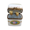 Elegant Gold Perfume Box Porcelain Limoges Perfume French Trinket Box