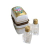 Elegant Gold Perfume Box Porcelain Limoges Perfume French Trinket Box