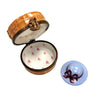 Elegant Hat Box Limoges Figurine Porcelain Limoges hats fashion LIMOGES BoXES French Trinket Box