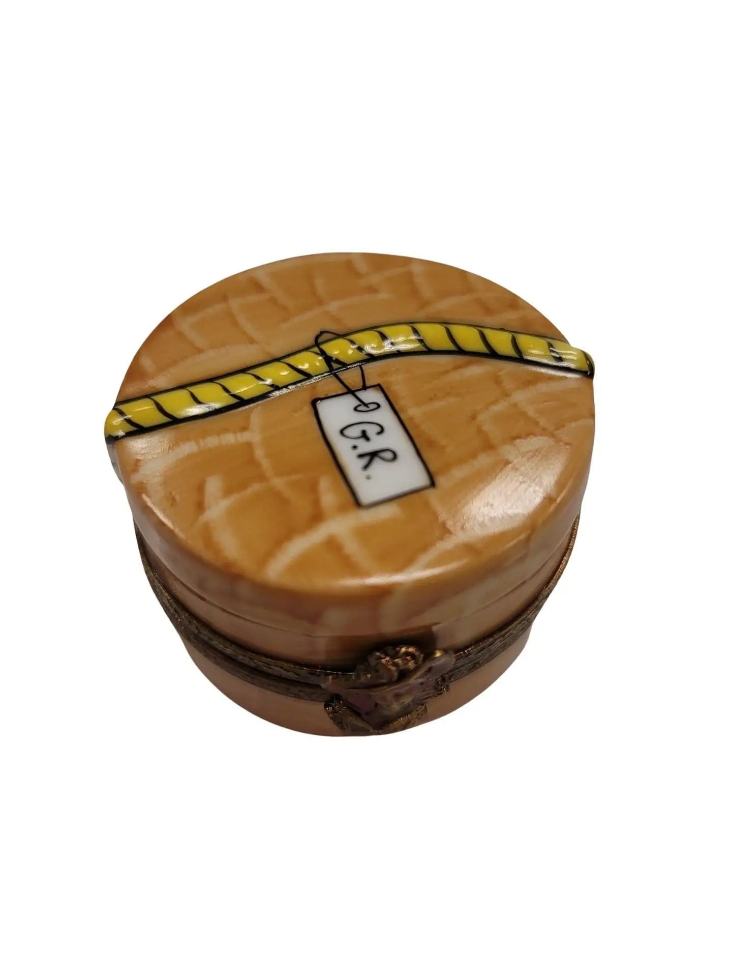 Elegant Hat Box Limoges Figurine Porcelain Limoges hats fashion LIMOGES BoXES French Trinket Box