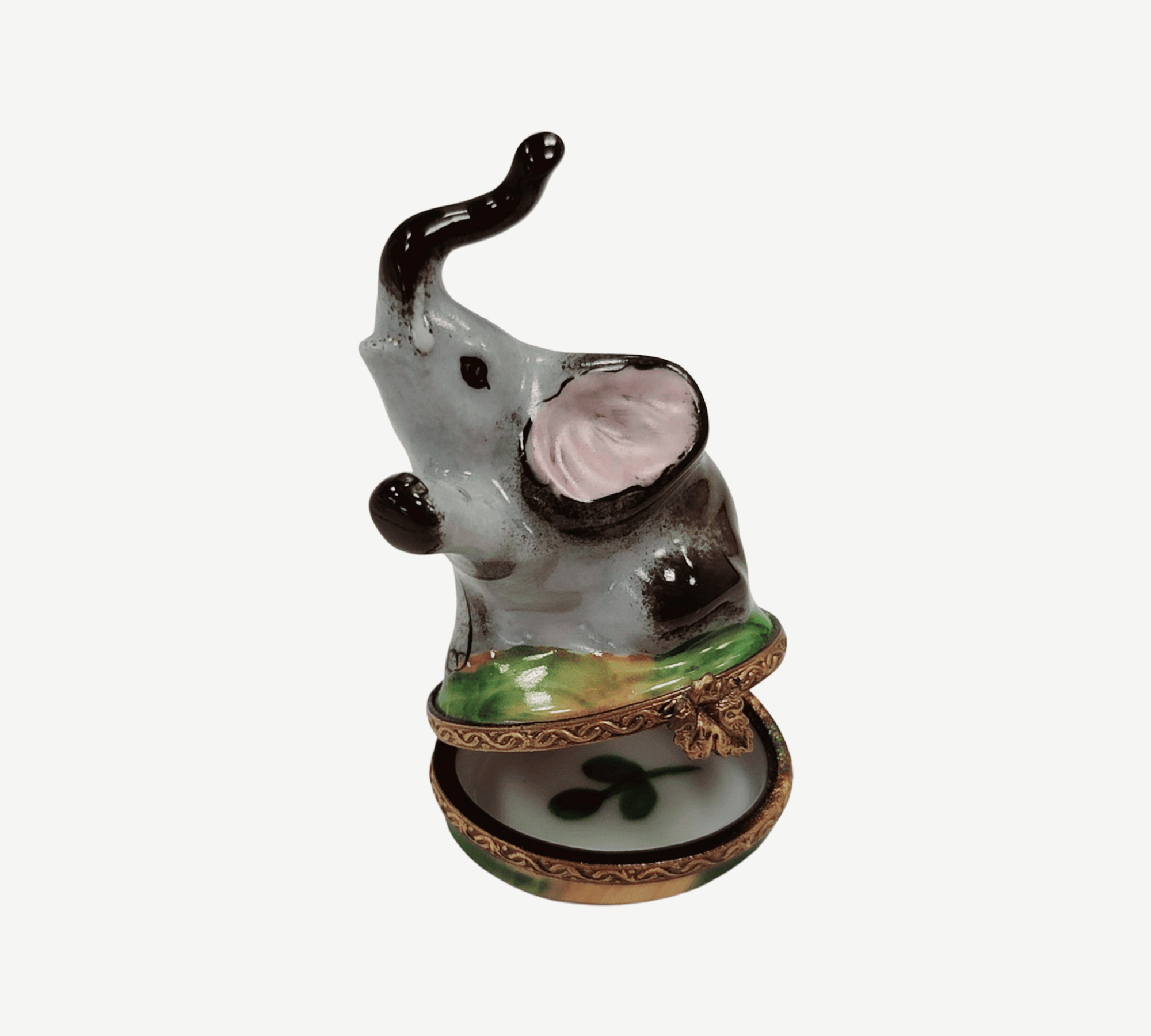 Elegant Limoges Elephant Figurine Porcelain Limoges wild animals limoges boxes French Trinket Box
