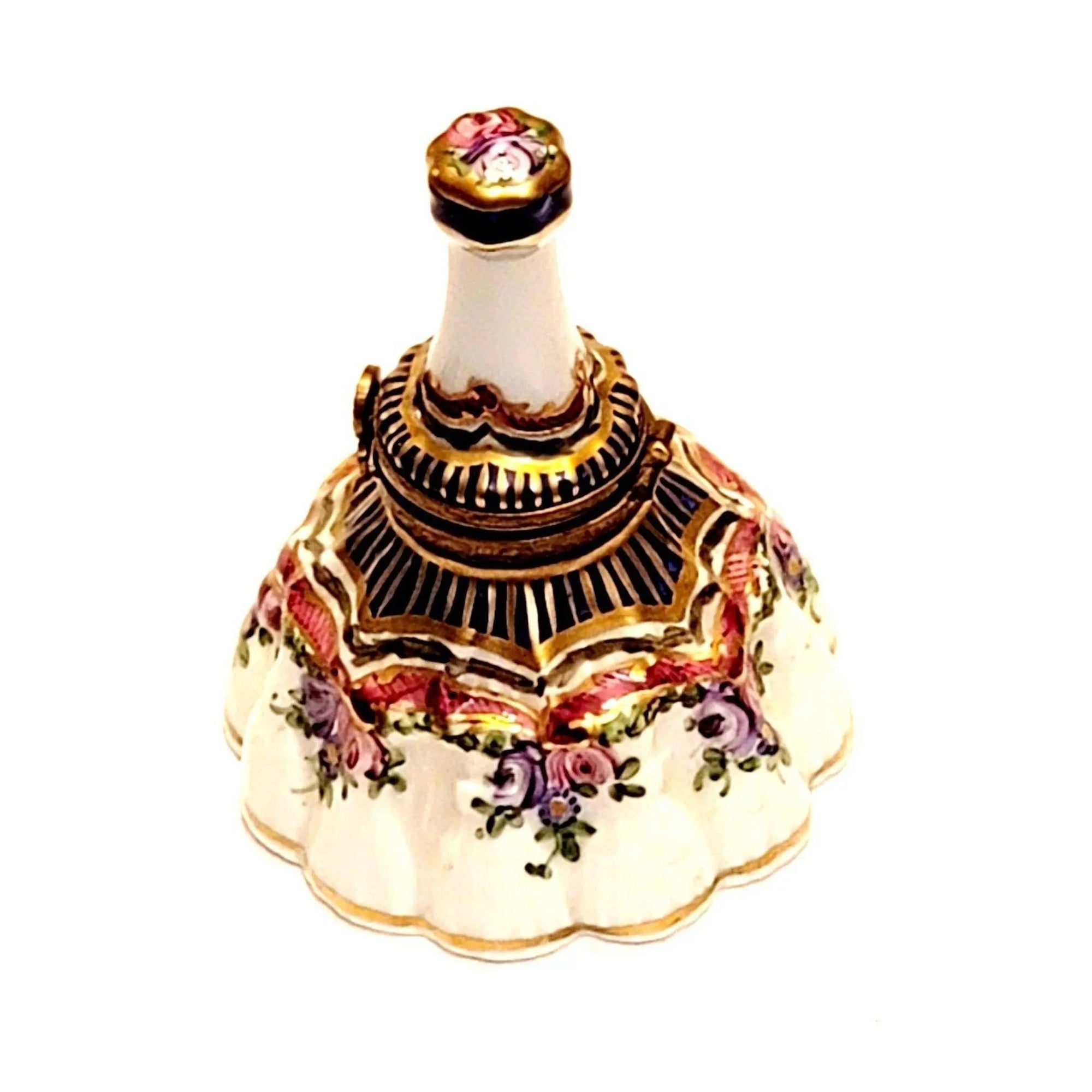 Elegant Limoges Handcrafted Bell Porcelain Limoges home traditional French Trinket Box