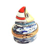 Elegant Limoges Sailboat Box Porcelain Limoges vehicle French Trinket Box