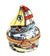 Elegant Limoges Sailboat Box Porcelain Limoges vehicle French Trinket Box