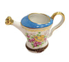 Elegant Limoges Watering Can Box Porcelain Limoges Limoges Box garden flowers frog French Trinket Box